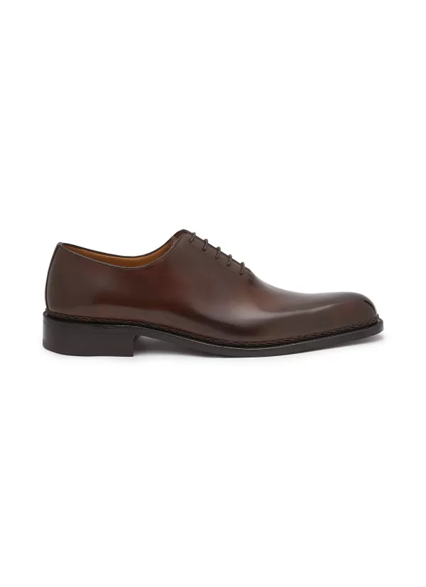 Formal Shoes>TESTONI 10-Eyelet Leather Oxford Shoes