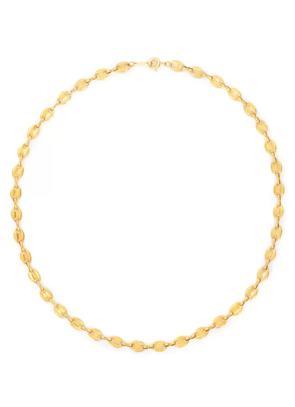 Vintage Accessories>* 14K Gold Plated Double Round Chain Necklace