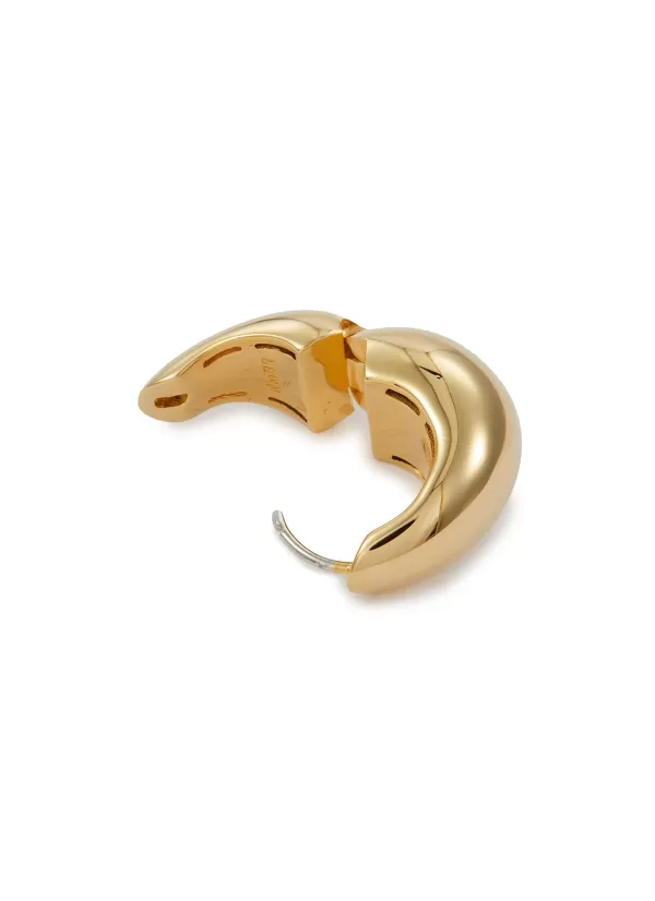 Fashion Jewellery>NUMBERING 14K Gold Plated Sterling Silver Hoop Earrings