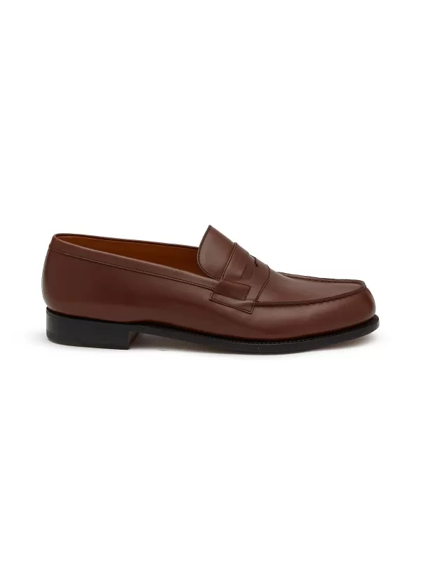 Flats>J.M. WESTON 180 Leather Loafers