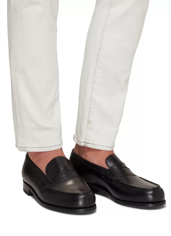 Flats>J.M. WESTON 180 Leather Loafers