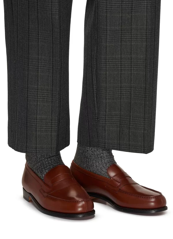 Flats>J.M. WESTON 180 Leather Loafers