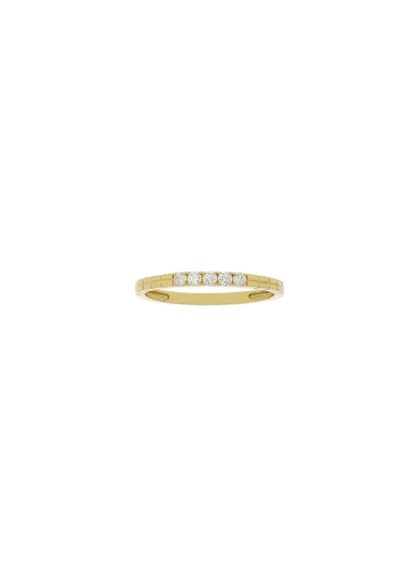 Fine Jewellery>LC COLLECTION JEWELLERY 18K Gold Diamond Band — Size Us 6.5