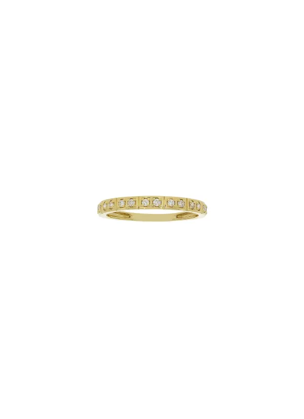 Fine Jewellery>LC COLLECTION JEWELLERY 18K Gold Diamond Band — Size Us 6.5