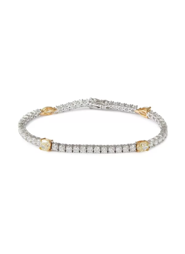 Fine Jewellery>LC COLLECTION JEWELLERY 18K Gold Diamond Mixed Cut Yellow Diamond Tennis Bracelet