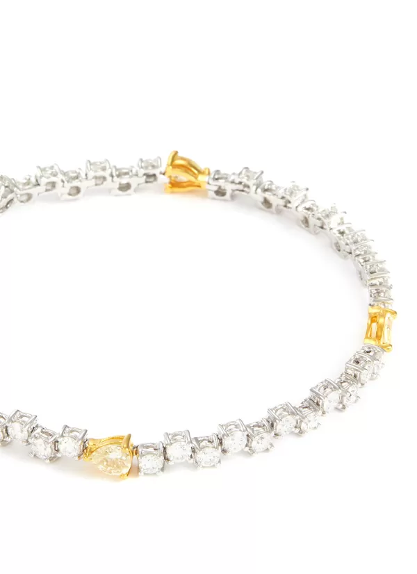 Fine Jewellery>LC COLLECTION JEWELLERY 18K Gold Diamond Mixed Cut Yellow Diamond Tennis Bracelet