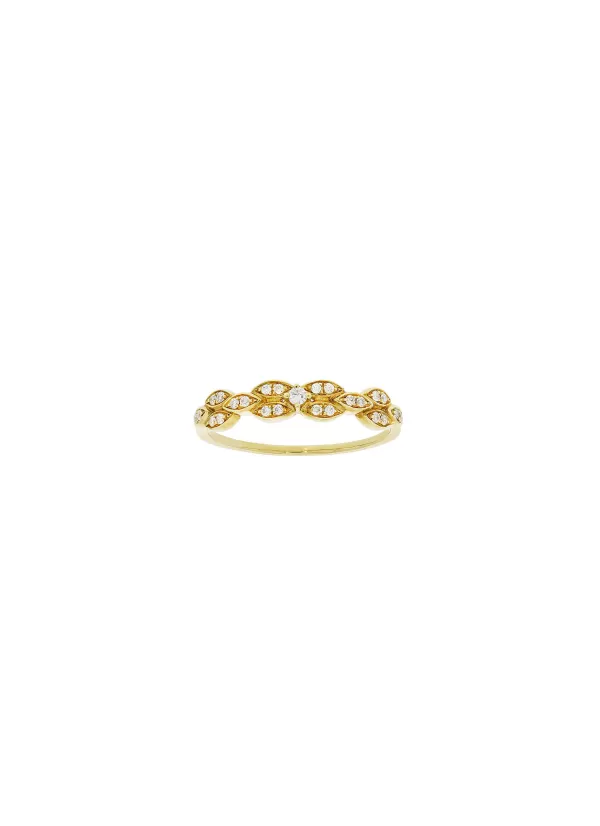 Fine Jewellery>LC COLLECTION JEWELLERY 18K Gold Diamond Ring — Size Us 6.5