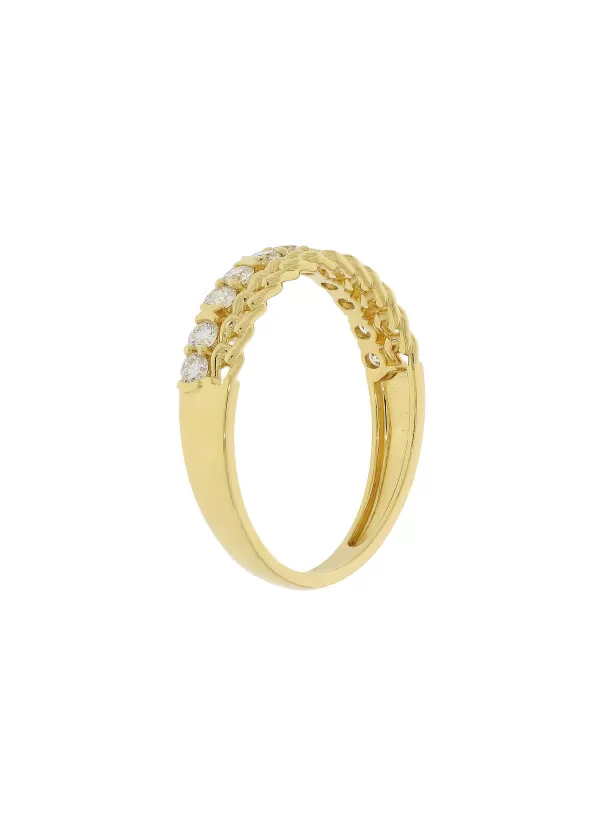 Fine Jewellery>LC COLLECTION JEWELLERY 18K Gold Diamond Ring — Size Us 6.5