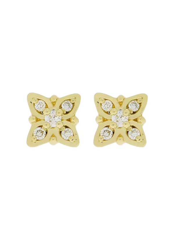 Fine Jewellery>LC COLLECTION JEWELLERY 18K Gold Diamond Stud Earrings