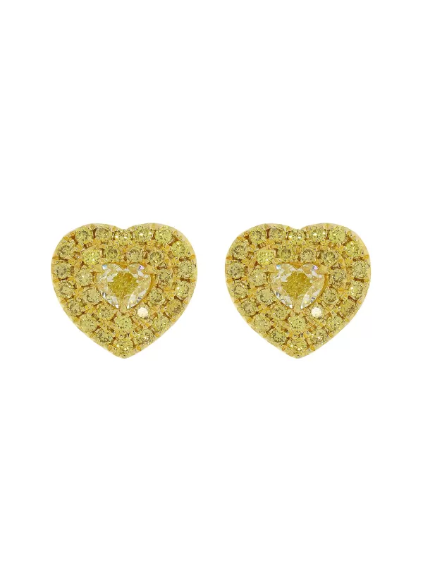 Fine Jewellery>LC COLLECTION JEWELLERY 18K Gold Diamond Stud Earrings