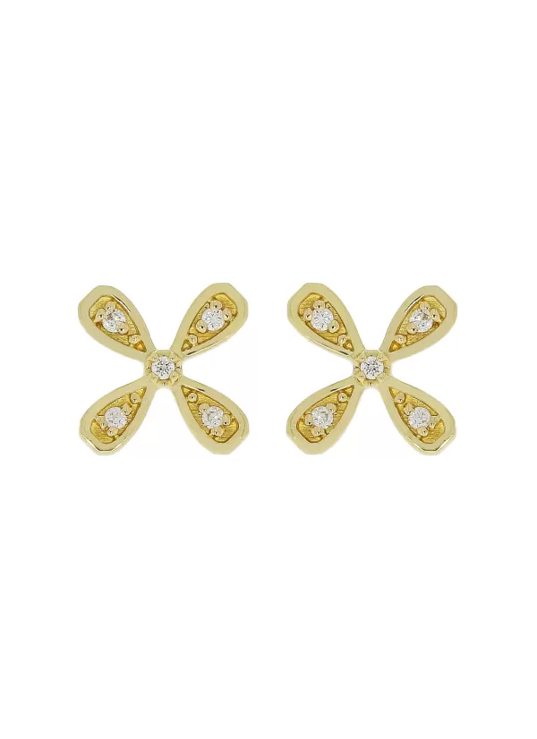 Fine Jewellery>LC COLLECTION JEWELLERY 18K Gold Diamond Stud Earrings