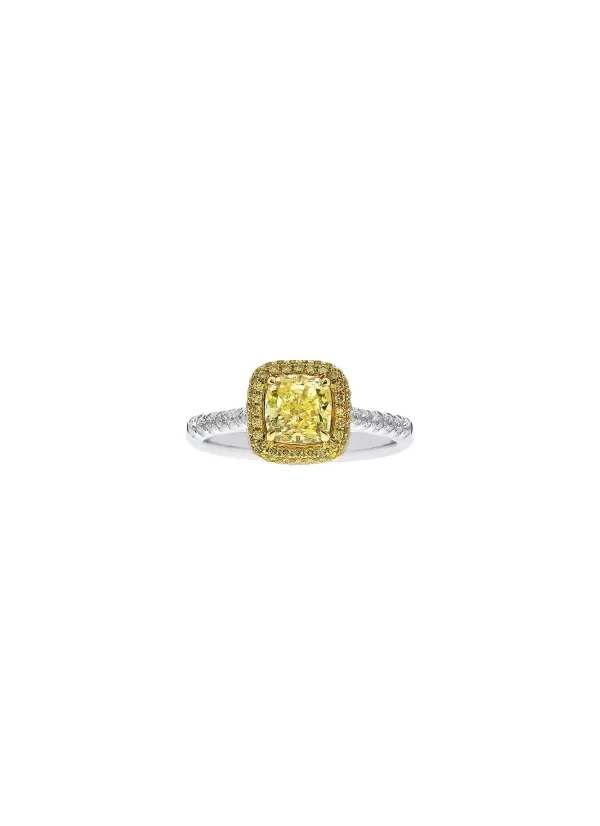 Fine Jewellery>LC COLLECTION JEWELLERY 18K Gold Fancy Light Yellow Diamond Ring