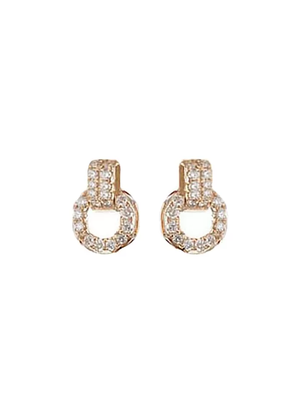 Fine Jewellery>LC COLLECTION JEWELLERY 18K Rose Gold Diamond Earrings