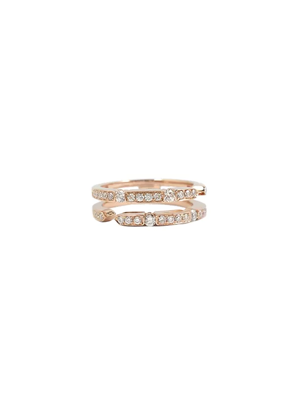 Fine Jewellery>LC COLLECTION JEWELLERY 18K Rose Gold Diamond Ring — Us 6.5