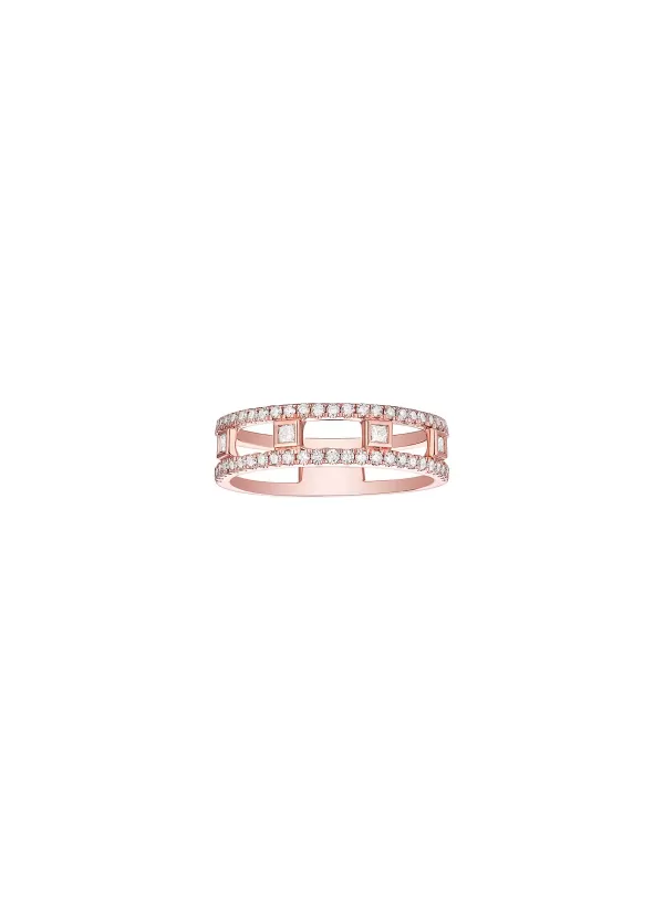 Fine Jewellery>LC COLLECTION JEWELLERY 18K Rose Gold Diamond Ring — Us 7