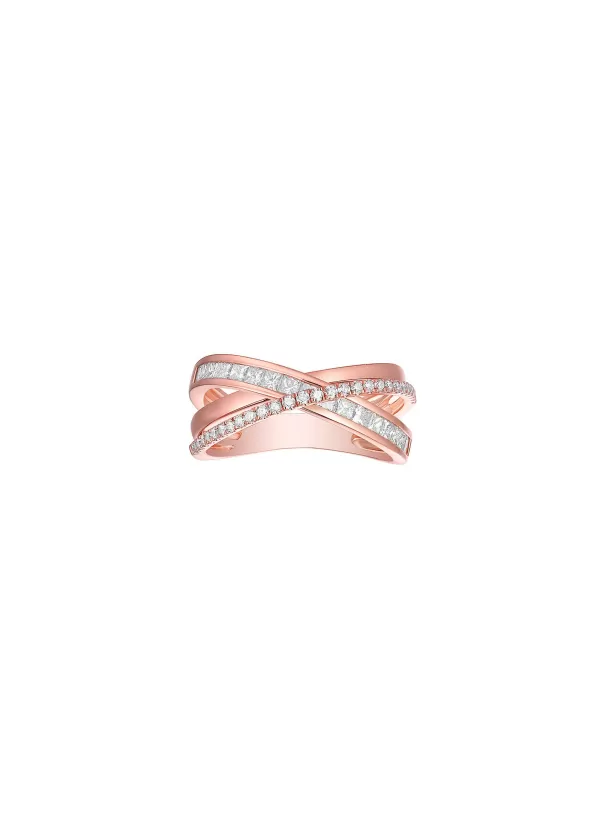 Fine Jewellery>LC COLLECTION JEWELLERY 18K Rose Gold Diamond Ring — Us 7