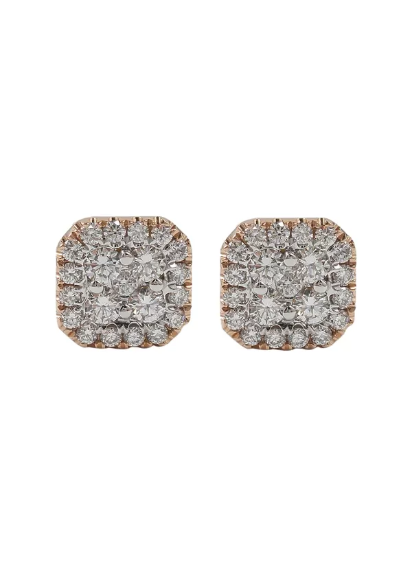 Fine Jewellery>LC COLLECTION JEWELLERY 18K Rose Gold Diamond Stud Earrings