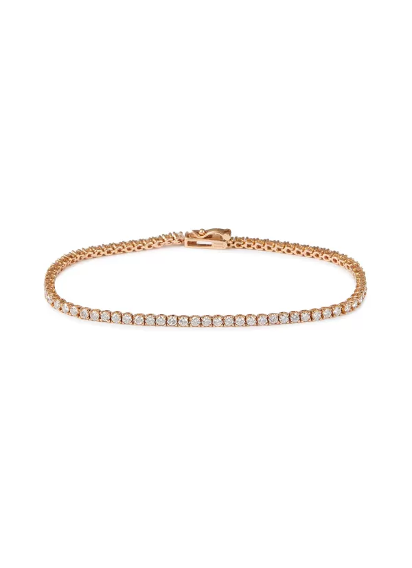 Fine Jewellery>LC COLLECTION JEWELLERY 18K Rose Gold Diamond Tennis Bracelet