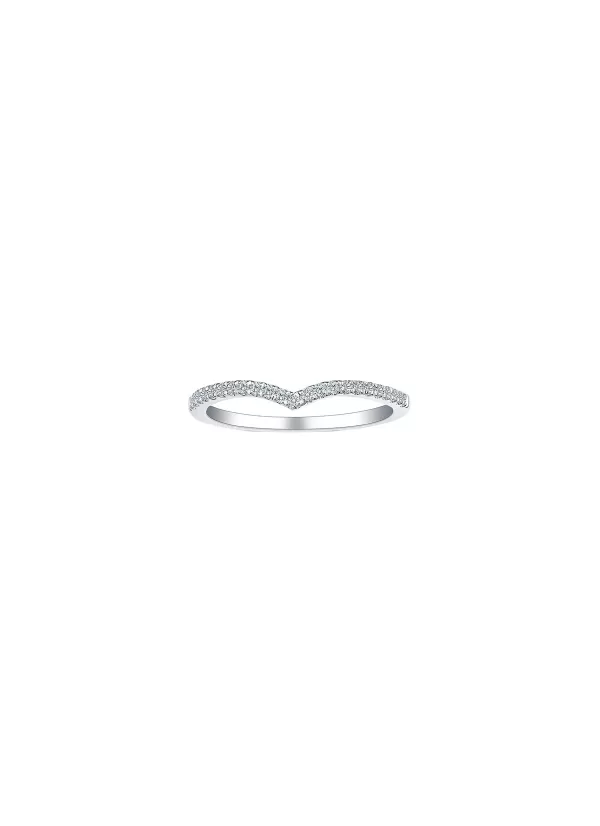 Fine Jewellery>LC COLLECTION JEWELLERY 18K White Gold Diamond Band — Us 7