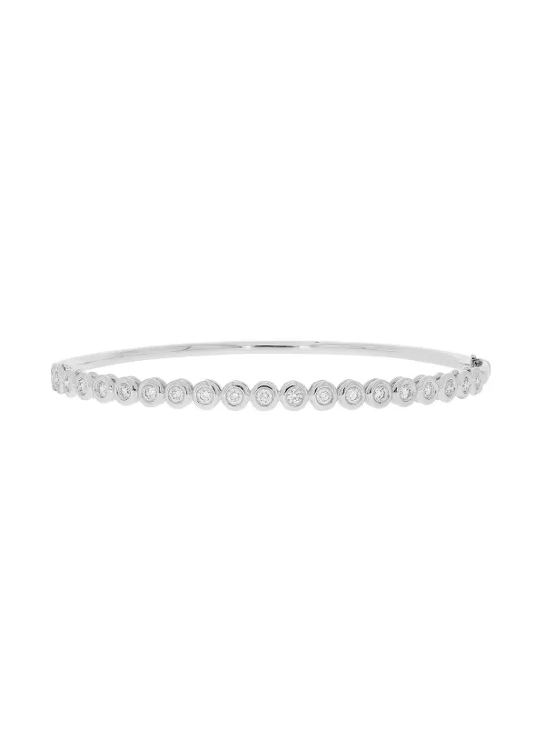 Fine Jewellery>LC COLLECTION JEWELLERY 18K White Gold Diamond Bangle