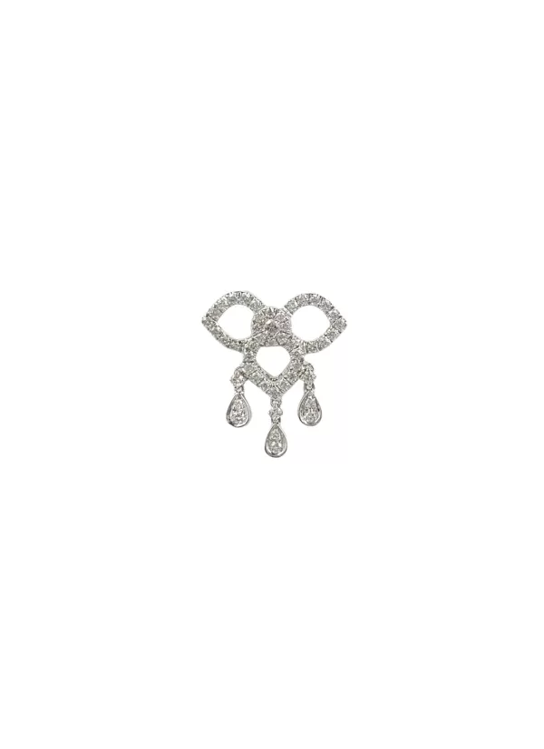 Fine Jewellery>LC COLLECTION JEWELLERY 18K White Gold Diamond Drop Earrings