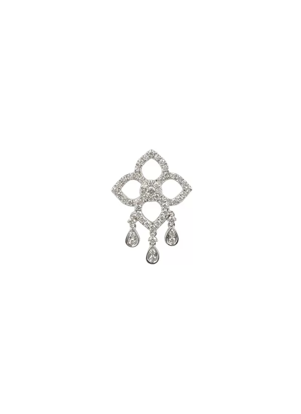 Fine Jewellery>LC COLLECTION JEWELLERY 18K White Gold Diamond Drop Earrings