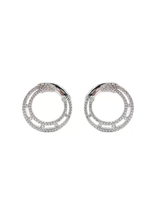 Fine Jewellery>LC COLLECTION JEWELLERY 18K White Gold Diamond Earrings