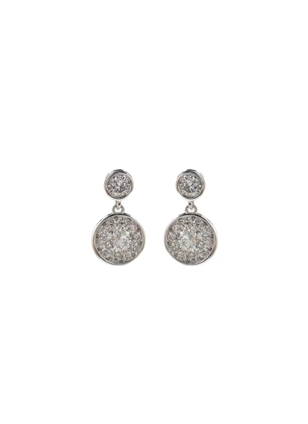 Fine Jewellery>LC COLLECTION JEWELLERY 18K White Gold Diamond Earrings