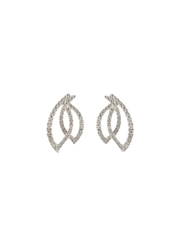 Fine Jewellery>LC COLLECTION JEWELLERY 18K White Gold Diamond Earrings