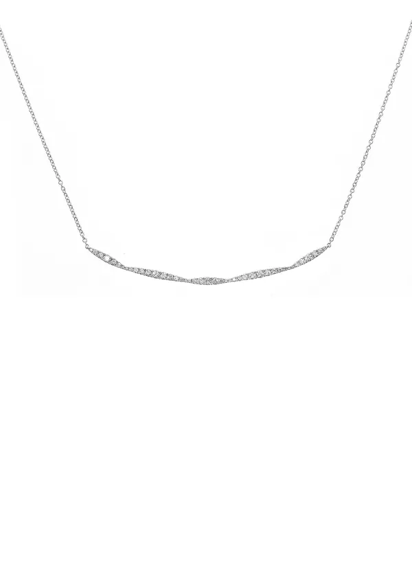 Fine Jewellery>LC COLLECTION JEWELLERY 18K White Gold Diamond Necklace