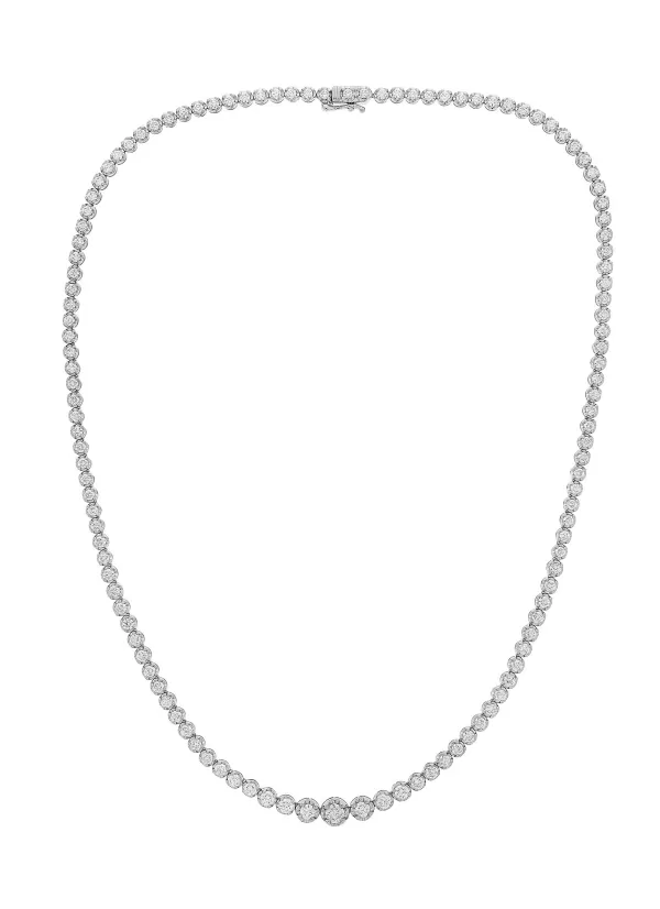 Fine Jewellery>LC COLLECTION JEWELLERY 18K White Gold Diamond Necklace