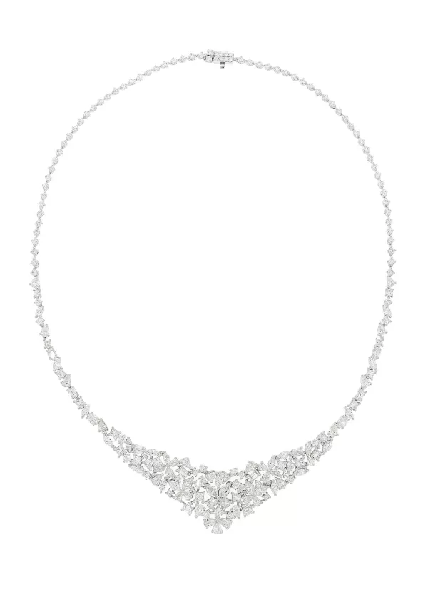 Fine Jewellery>LC COLLECTION JEWELLERY 18K White Gold Diamond Necklace