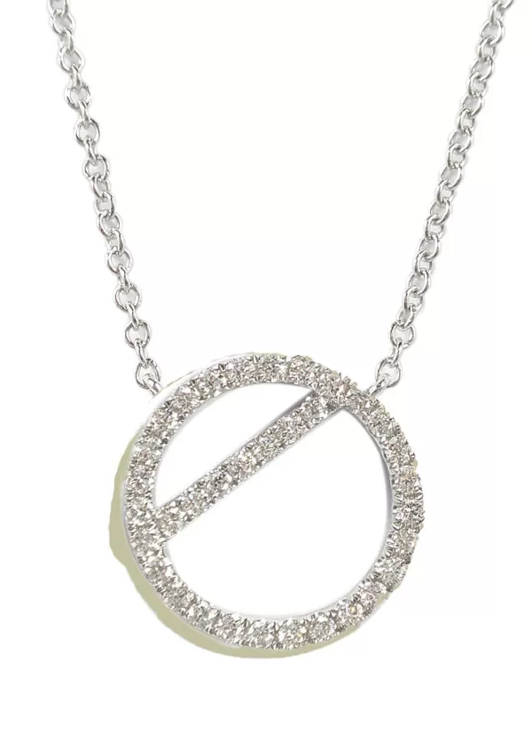 Fine Jewellery>LC COLLECTION JEWELLERY 18K White Gold Diamond Necklace