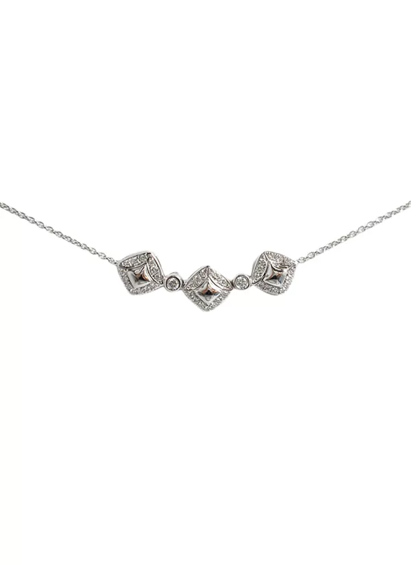 Fine Jewellery>LC COLLECTION JEWELLERY 18K White Gold Diamond Necklace