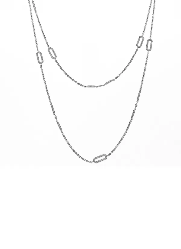 Fine Jewellery>LC COLLECTION JEWELLERY 18K White Gold Diamond Necklace