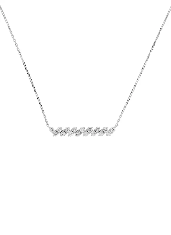 Fine Jewellery>LC COLLECTION JEWELLERY 18K White Gold Diamond Pendant Necklace