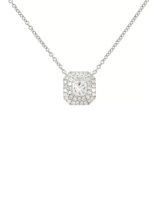 Fine Jewellery>LC COLLECTION JEWELLERY 18K White Gold Diamond Pendant Necklace