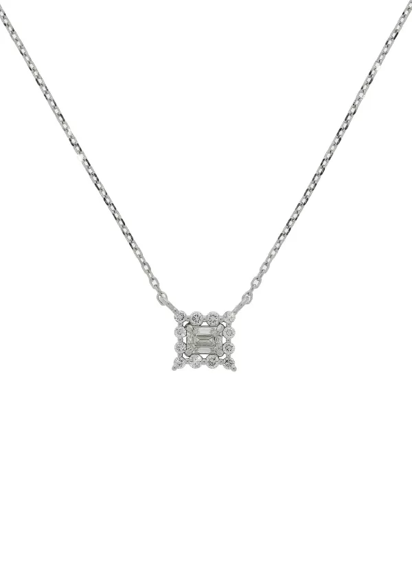 Fine Jewellery>LC COLLECTION JEWELLERY 18K White Gold Diamond Pendant Necklace