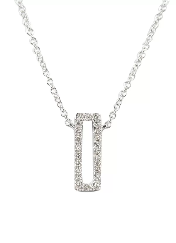 Fine Jewellery>LC COLLECTION JEWELLERY 18K White Gold Diamond Pendant Necklace