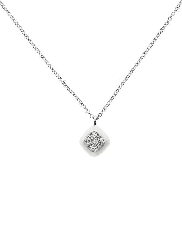 Fine Jewellery>LC COLLECTION JEWELLERY 18K White Gold Diamond Pendant Necklace