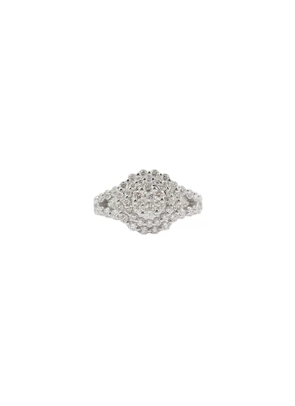Fine Jewellery>LC COLLECTION JEWELLERY 18K White Gold Diamond Ring — Size Us 6.5