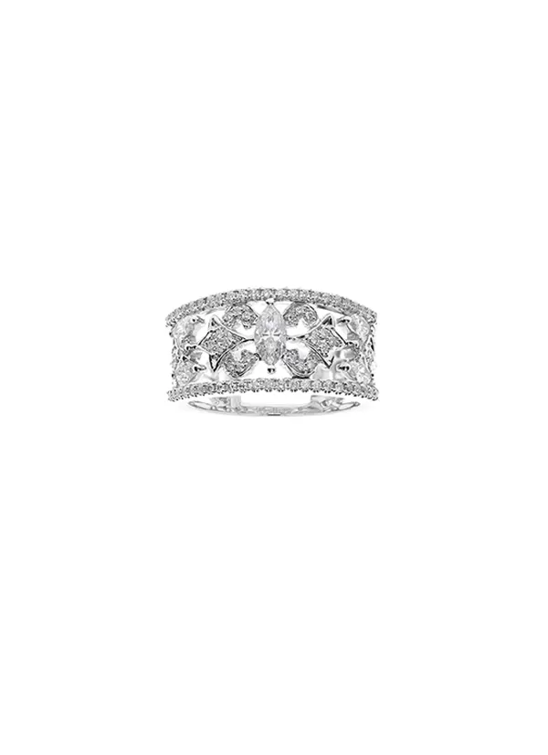 Fine Jewellery>LC COLLECTION JEWELLERY 18K White Gold Diamond Ring — Size Us 6.75