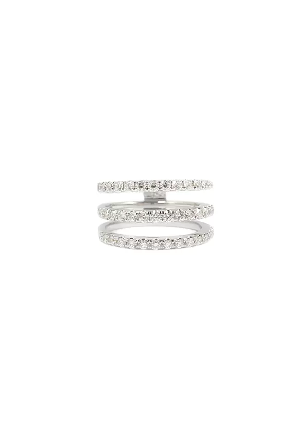 Fine Jewellery>LC COLLECTION JEWELLERY 18K White Gold Diamond Ring — Us 6.5