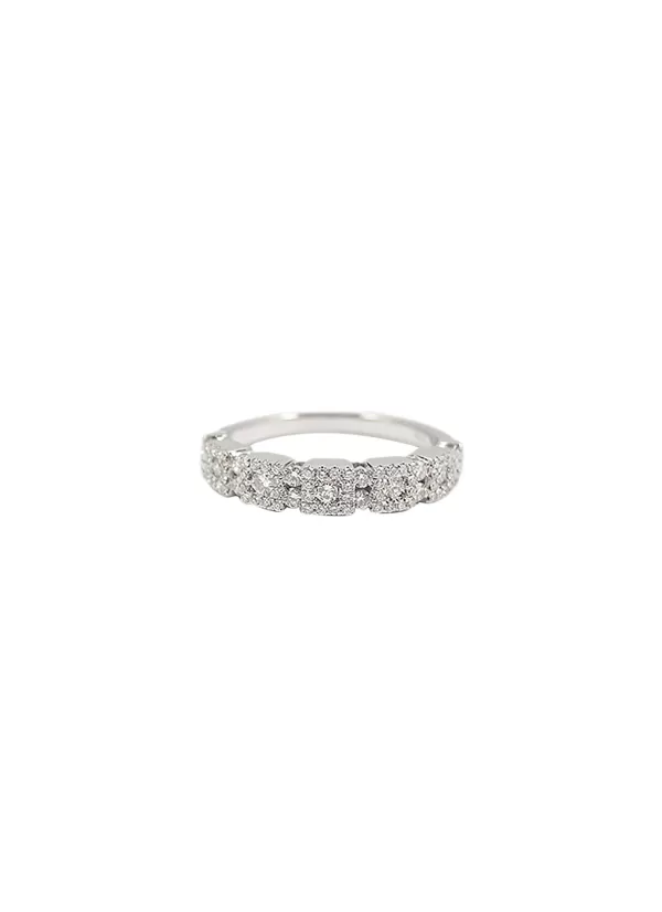 Fine Jewellery>LC COLLECTION JEWELLERY 18K White Gold Diamond Ring — Us 6.5