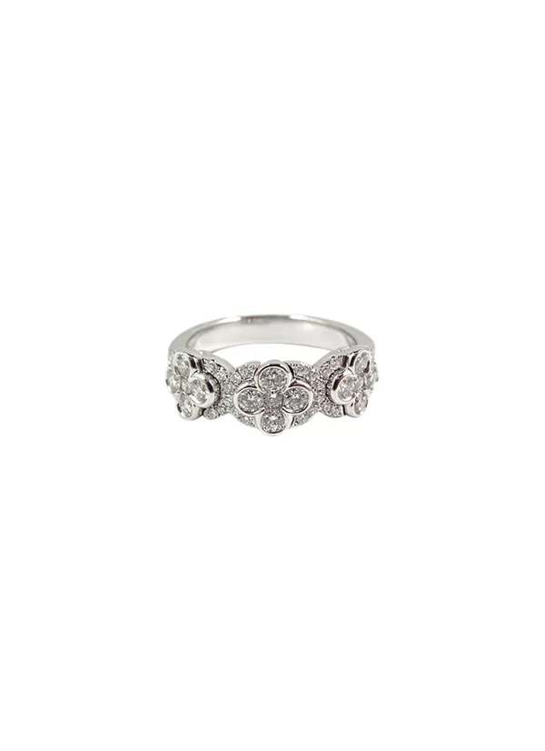 Fine Jewellery>LC COLLECTION JEWELLERY 18K White Gold Diamond Ring — Us 6.5