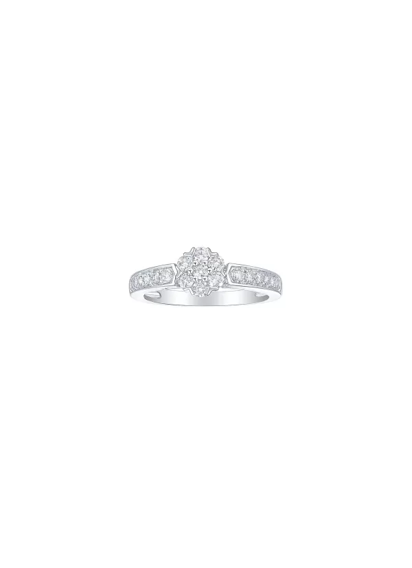 Fine Jewellery>LC COLLECTION JEWELLERY 18K White Gold Diamond Ring — Us 7