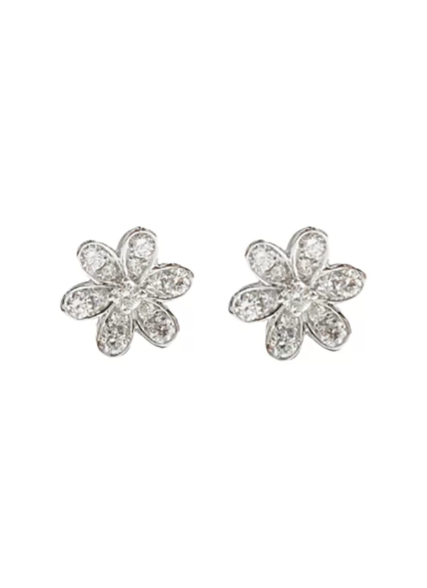 Fine Jewellery>LC COLLECTION JEWELLERY 18K White Gold Diamond Stud Earrings