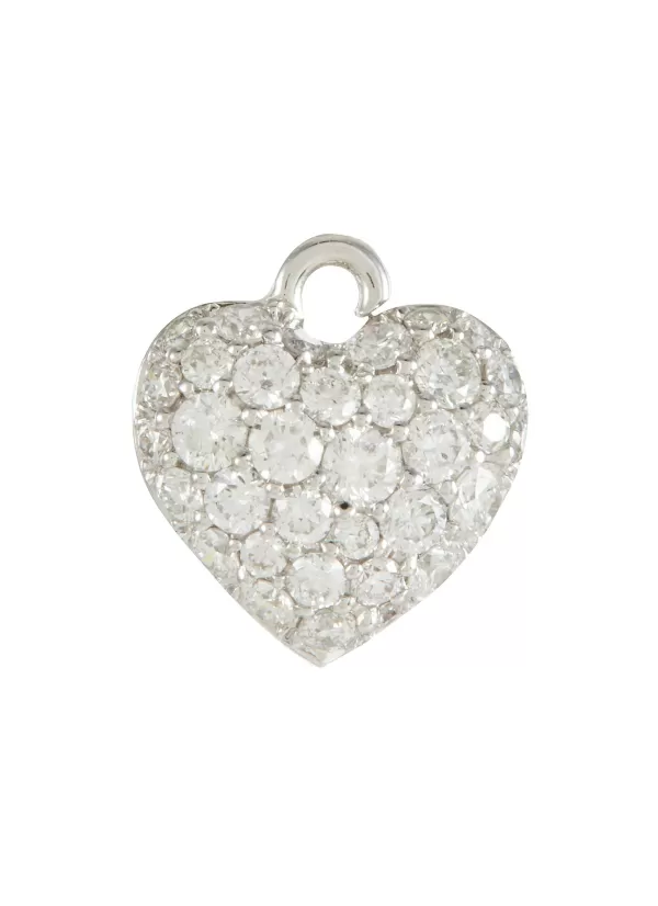 Fine Jewellery>LC COLLECTION JEWELLERY 18K White Gold Heart Charm Pendant