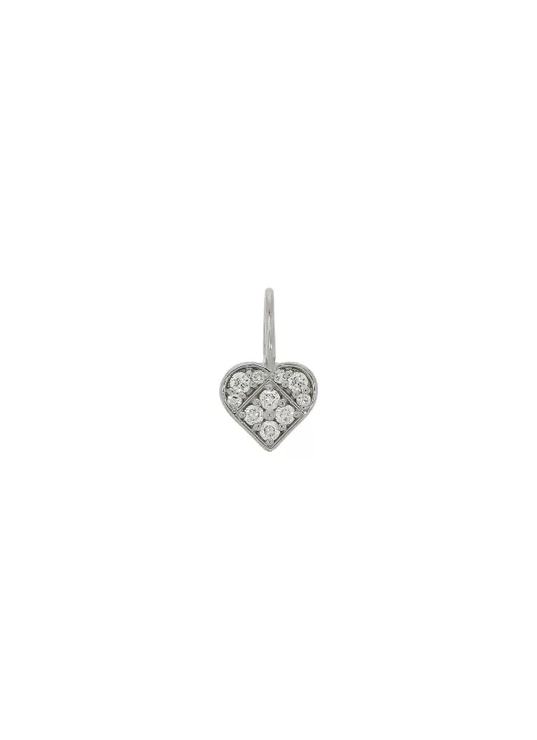 Fine Jewellery>LC COLLECTION JEWELLERY 18K White Gold Heart Charm Pendant