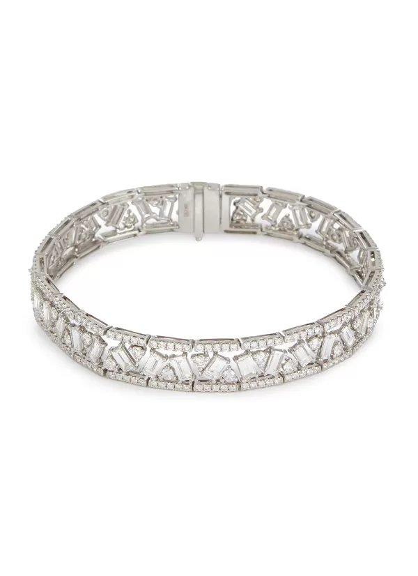 Fine Jewellery>LC COLLECTION JEWELLERY 18K White Gold Mixed Cut Diamond Bracelet